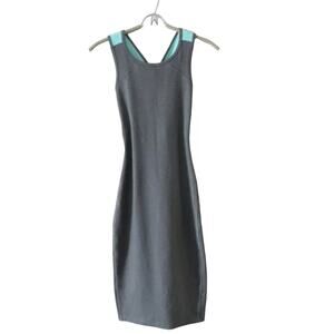 NEW Lululemon Picnic Play Racerback Heathered Slate Gray Midi Dress Size 2